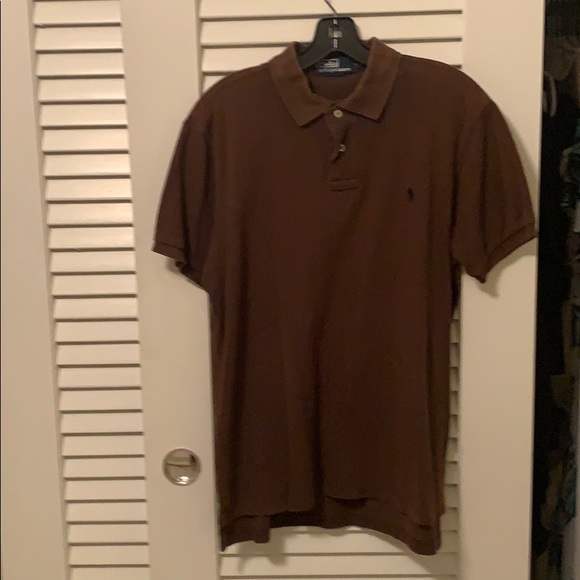 Brown collared shirt Clearance